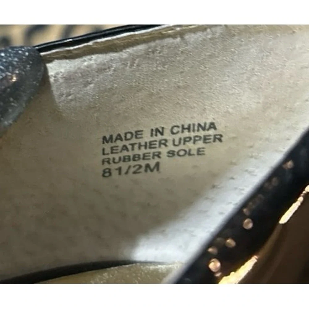 Michael Kors Black Shiny Patent Leather Platform Stiletto Pumps Heels, Size‎ 8.5